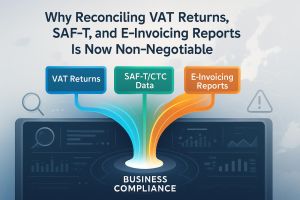 Why Reconciling VAT Returns, SAF-T, and E-Invoicing Reports Is Now Non-Negotiable
